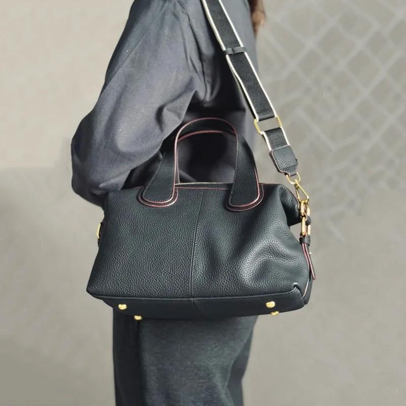 Sac pour femme 2025 tendance sac en cuir de vache naturel femme rétro peau de vache sacs à bandouliè
