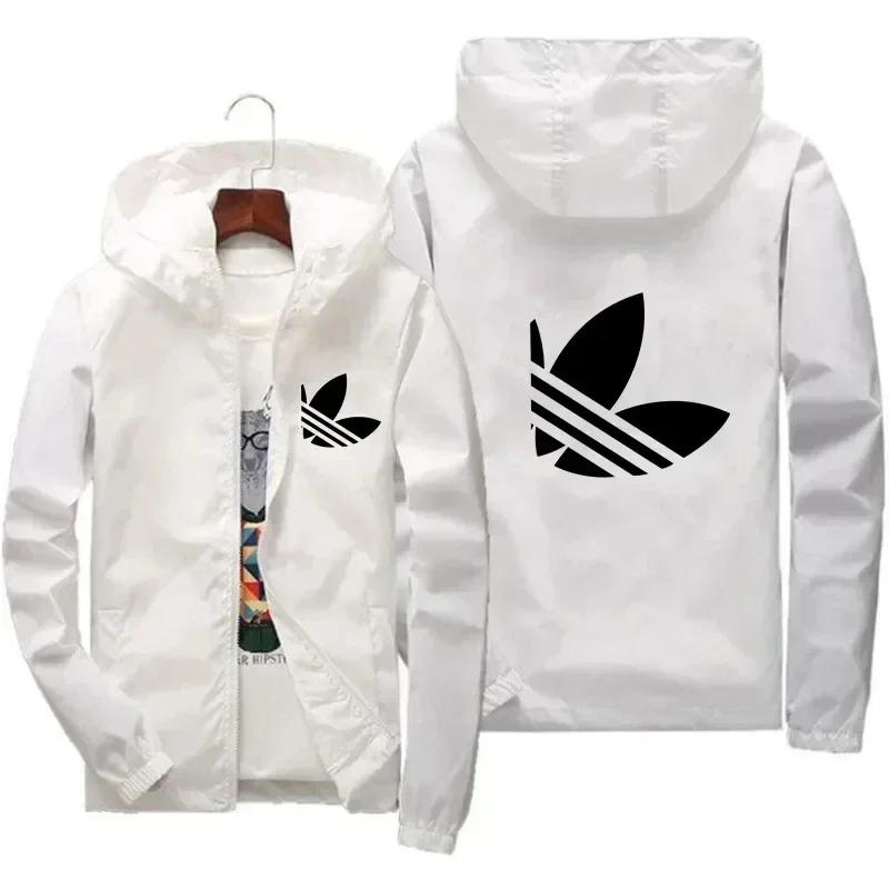 Manteau imperméable coupe-vent pour hommes, mode de rue, printemps et automne, fermeture éclair, cap