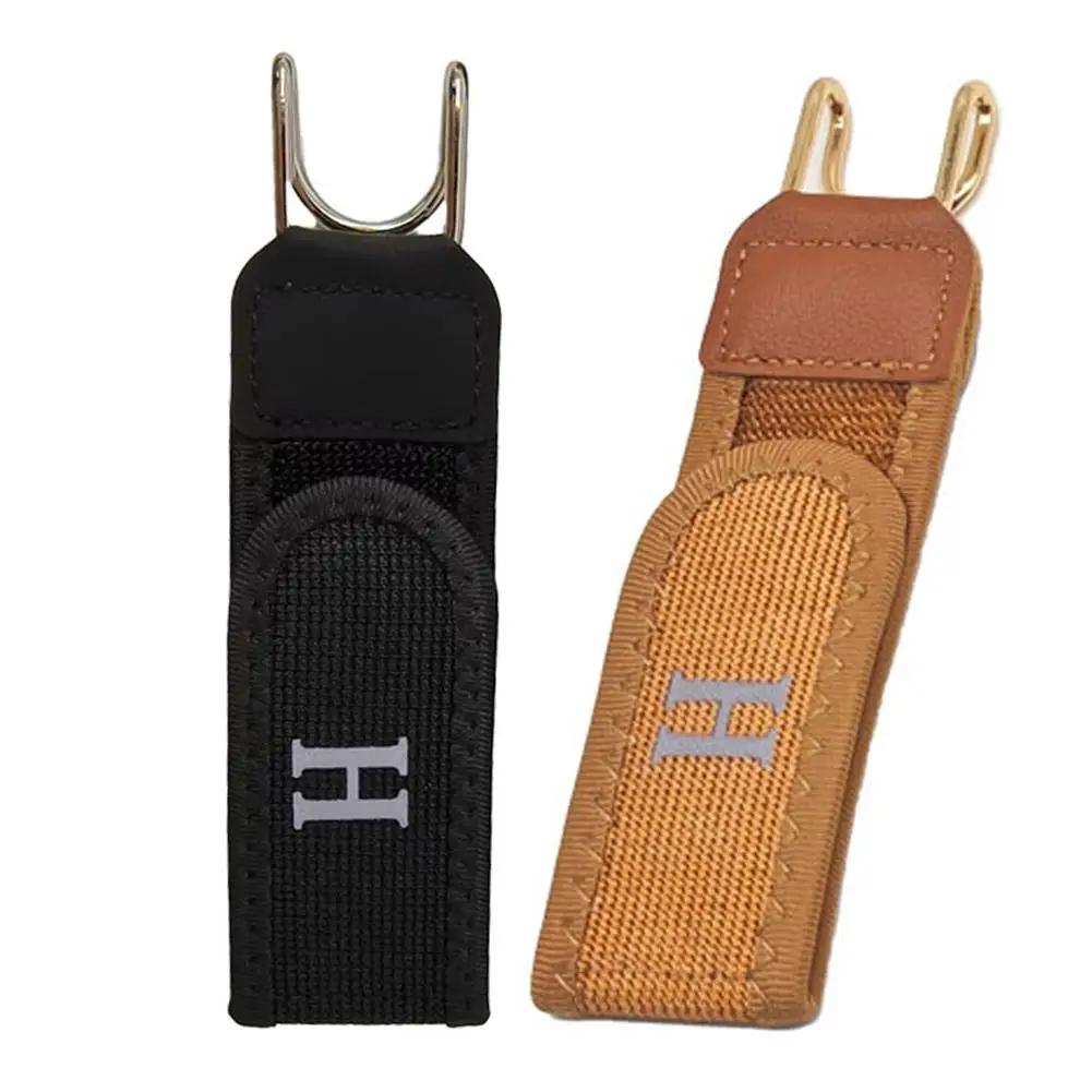 Ceinture élastique réglable sans boucle pour hommes, 1/2 pièces, avec crochet, ceinture décontractée