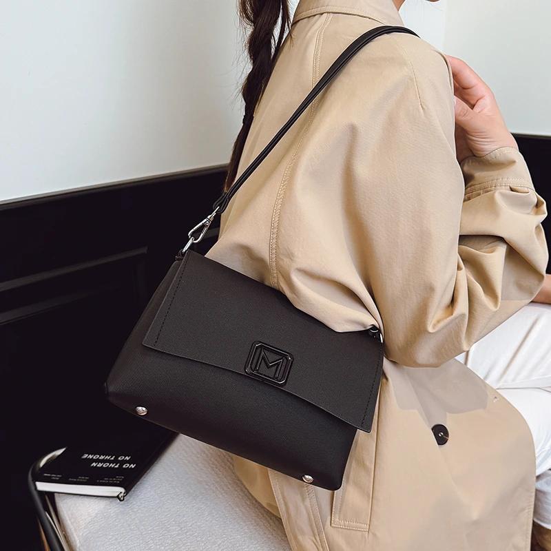 Sac à bandoulière classique pour femme en cuir véritable - Sac à bandoulière de créateur célèbre, ma
