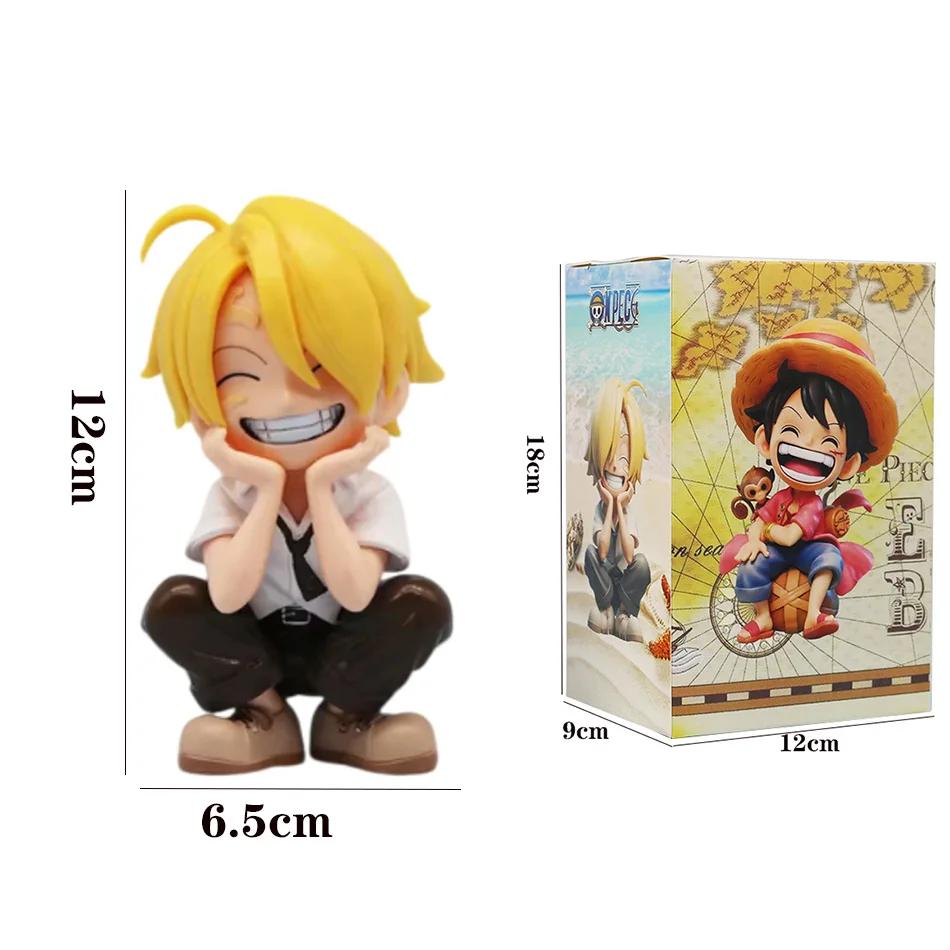 Une pièce portable Luffy Solon assis Q-Version jeu à la mode dessin animé Anime bureau voiture ornem