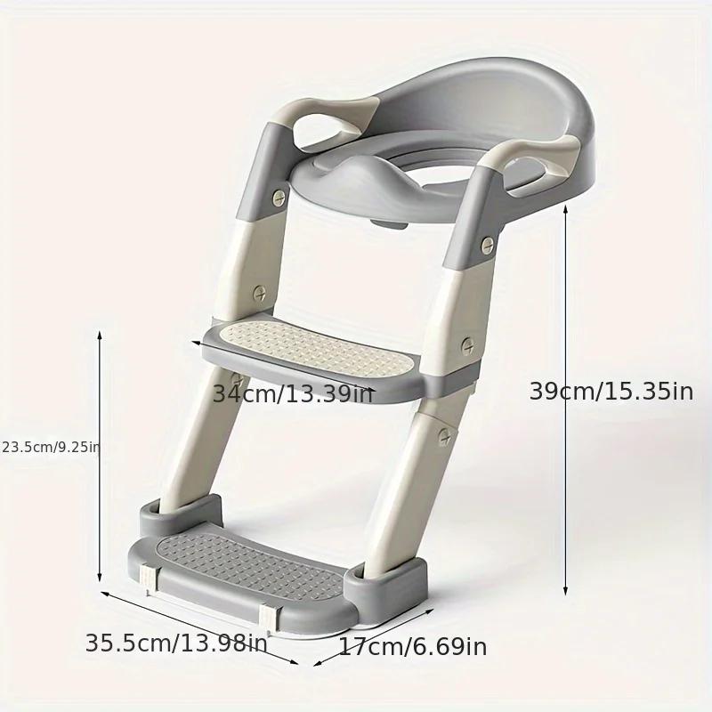 Siège de toilette portable réglable 3-en-1 pour bébé - Antidérapant et rembourré pour maison et voyages