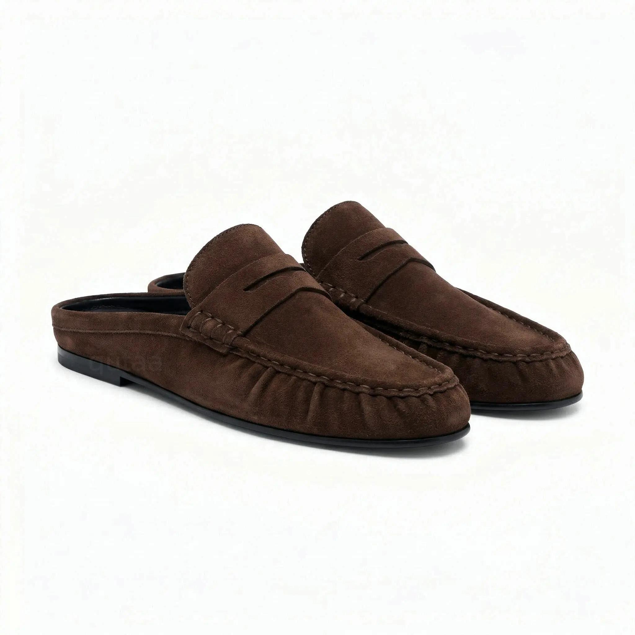 QUTAA – chaussures plates pour femmes, mocassins, mules à bride arrière, chaussures d'été décontract