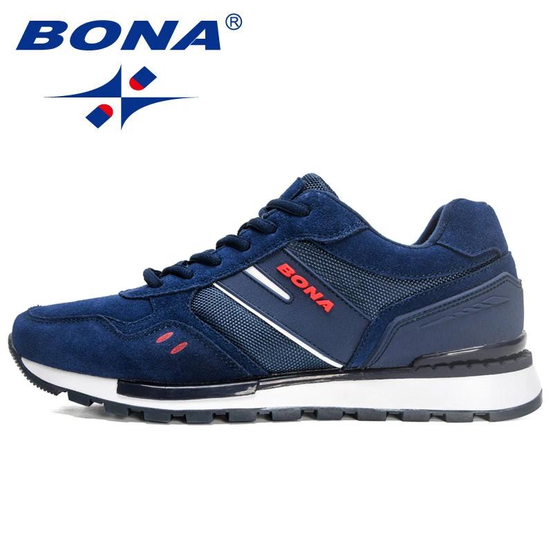 BONA 2022 nouveaux créateurs chaussures de course mode baskets hommes grande taille léger confortabl