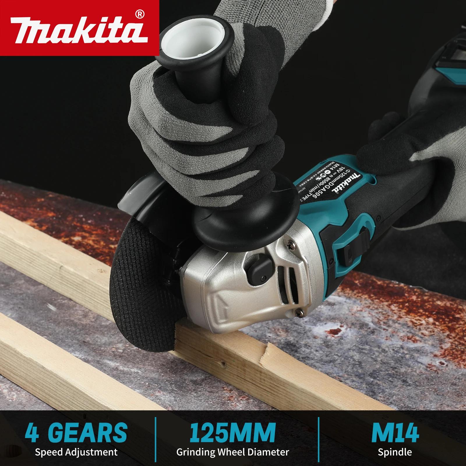 Makita DGA506 18V 125mm meuleuse d'angle de charge Machine de polissage électrique Machine de meulag