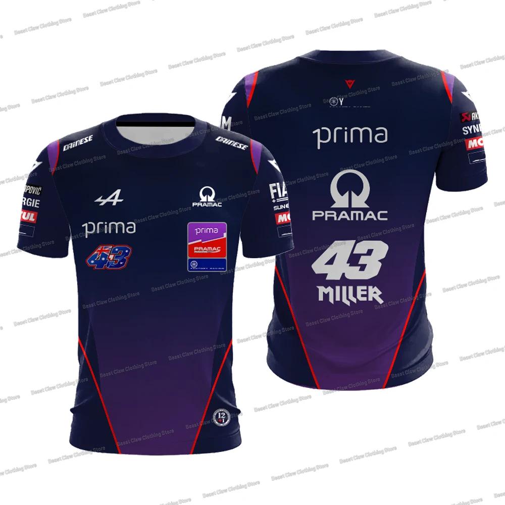 T-shirt de course New Jack Miller 43 2026, Toprak Razgatlioglu 7, manches courtes, pour hommes, spor