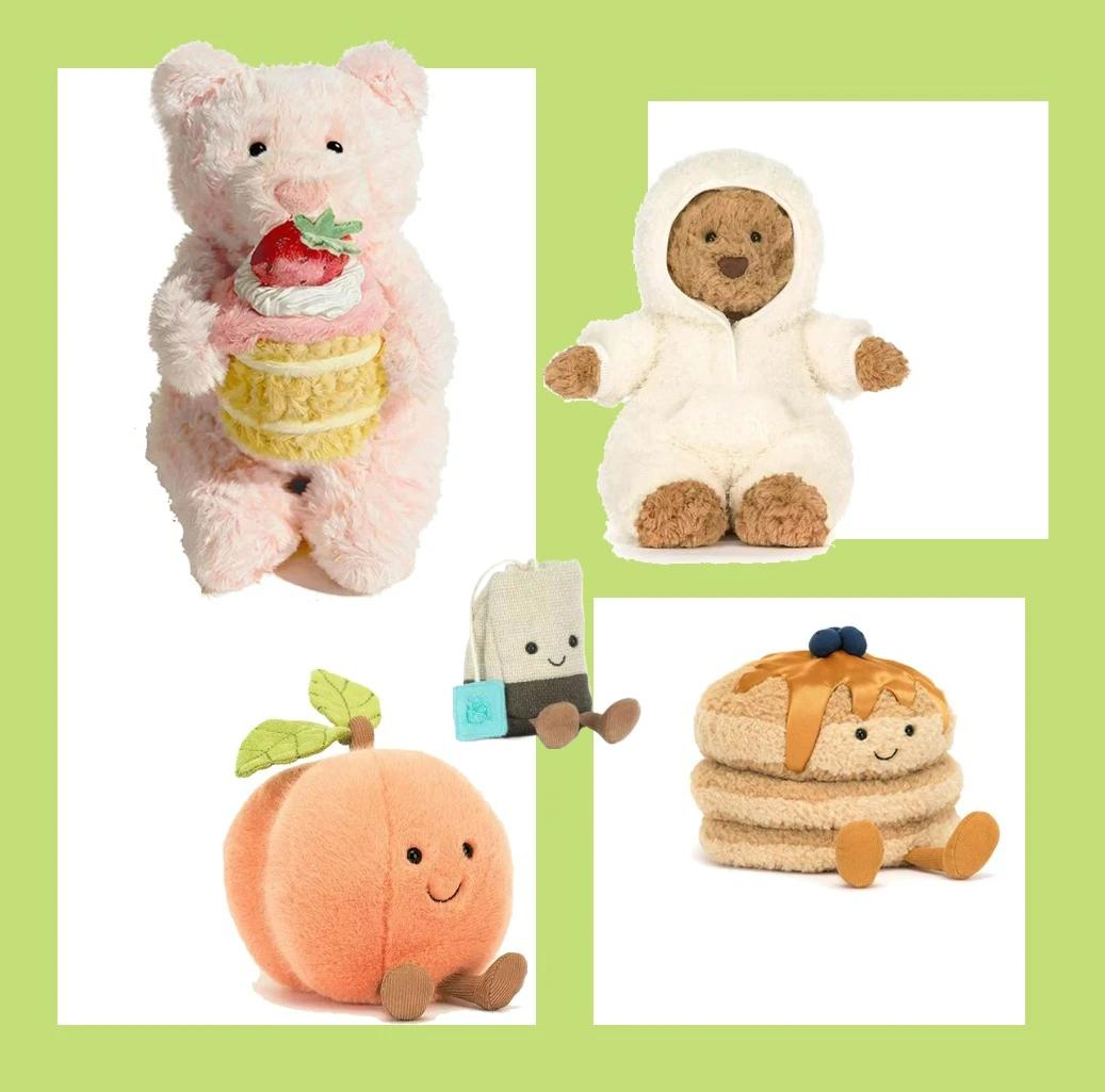 Nouveautés JC Spring : Peluche Ours Leora en édition limitée, thème gâteau aux fraises, adorable et 