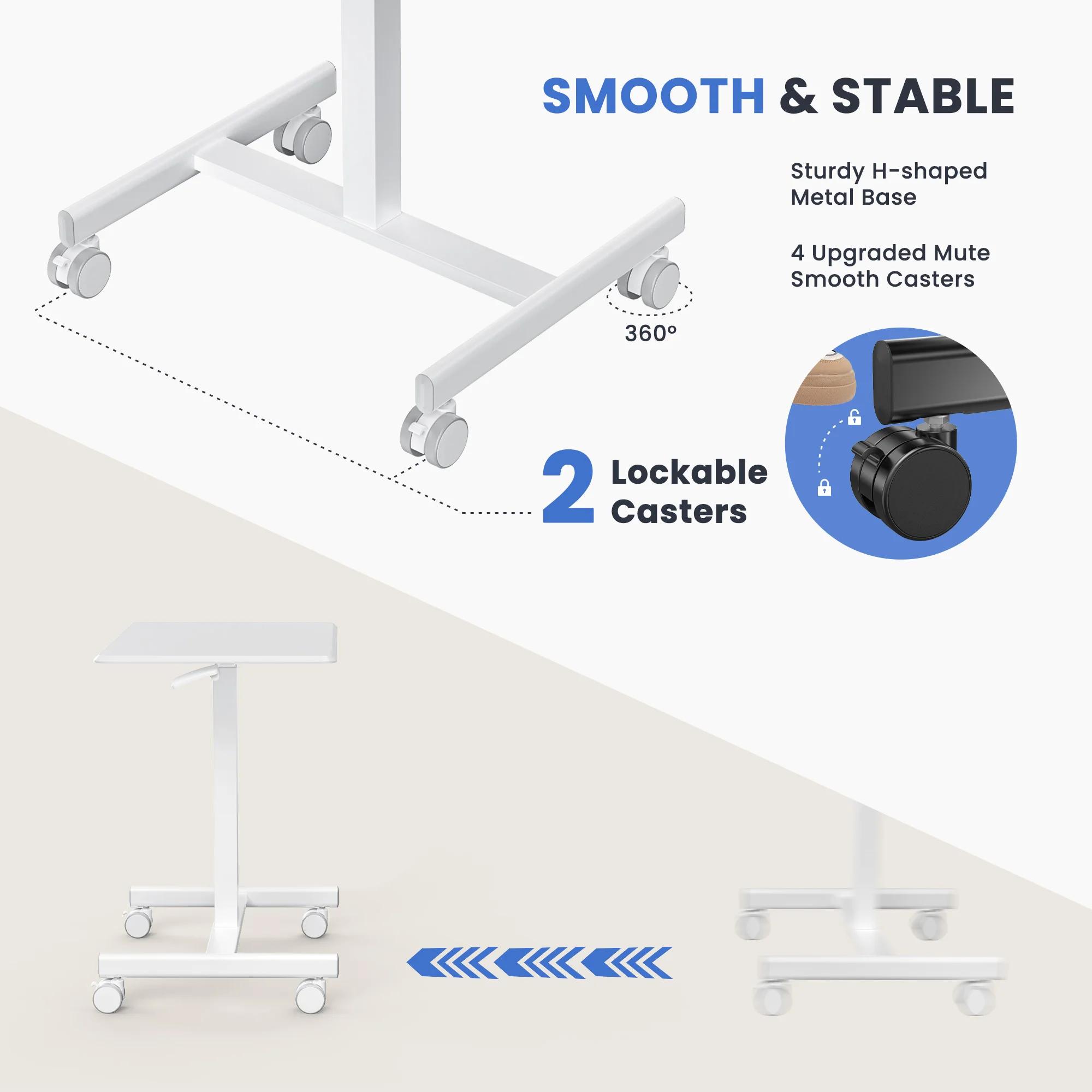 JHK Mobile petit bureau debout ordinateur Portable bureau ordinateur Portable hauteur réglable Table