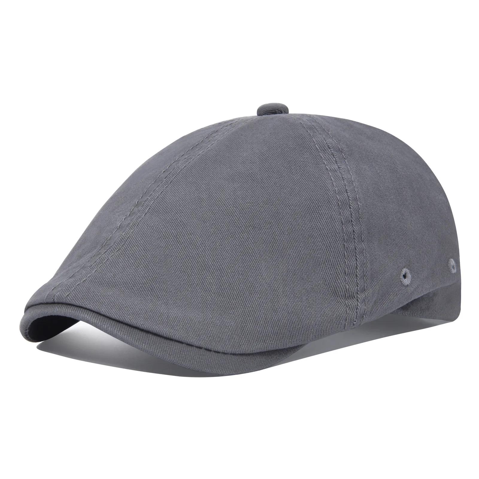 Casquette plate en coton pour homme VOBOOM, style newsboy, cabbie, Gatsby, Ivy, Irish, 6 panneaux, a