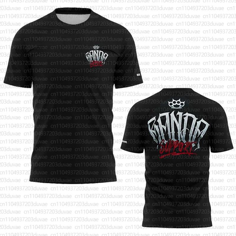 2025 boxe RANDA vêtements d'entraînement Fans été chemise respirante hommes femmes décontracté col r