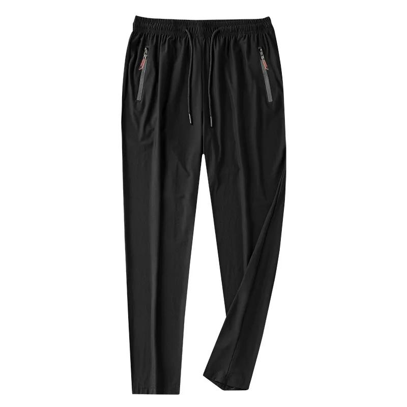 Été hommes glace soie séchage rapide pantalons décontractés coupe ajustée version coréenne glace soi