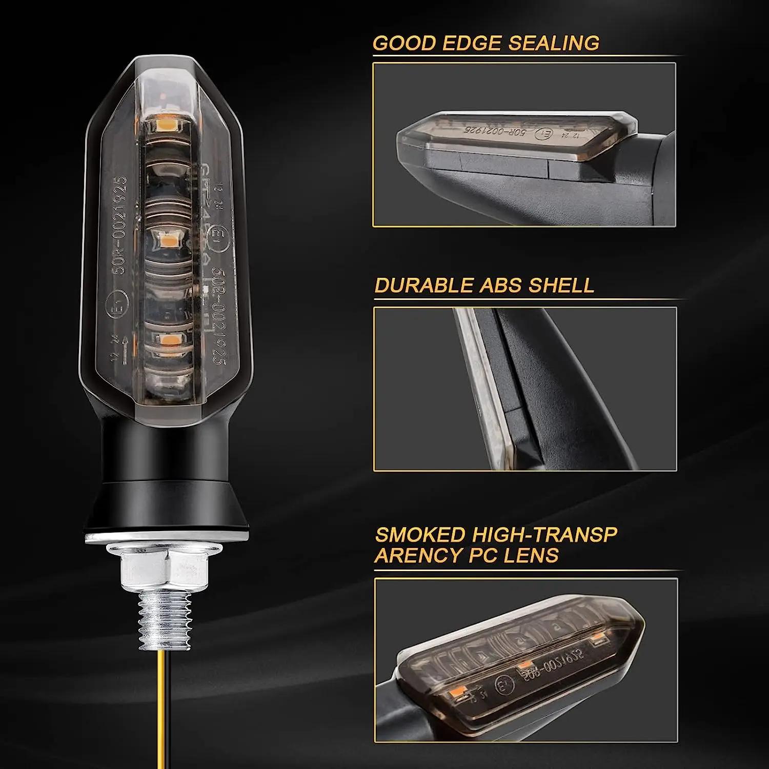 8mm Mini Moto LED clignotants ambre clignotant clignotant clignotant lampe 12V Moto indicateur lampe