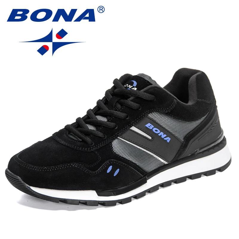 BONA 2022 nouveaux créateurs chaussures de course mode baskets hommes grande taille léger confortabl