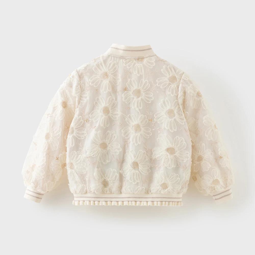 Dave Bella filles bébé Floral Baseball vêtements d'extérieur hauts printemps automne veste décontrac