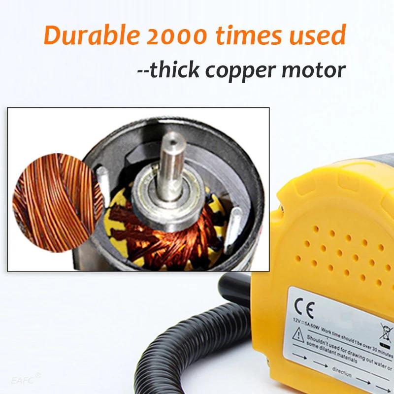 Pompe à huile moteur de voiture 12V, extracteur de carter de fluide Diesel électrique, pompe de tran