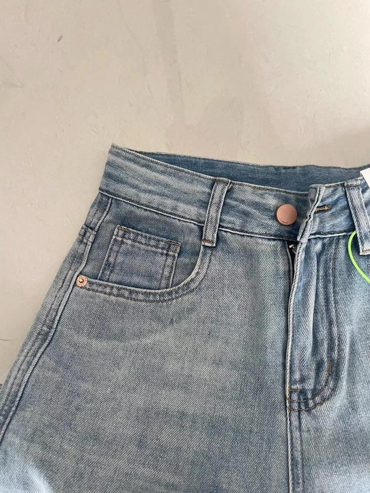 Jean Baggy à jambes larges pour femmes, Vintage Y2K Punk, taille basse, pantalon en Denim ample, Str