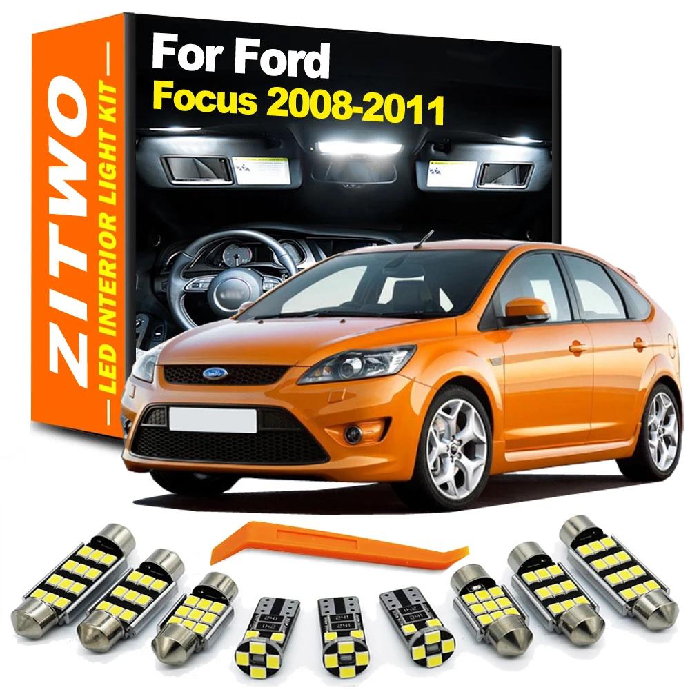 ZITWO 14 pièces Kit d'ampoules intérieures LED de voiture pour Ford Focus MK2 2008 2009 2010 2011 ac
