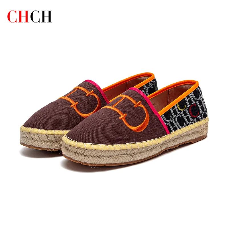CHCH chaussures plates pour femmes nouvelles chaussures de plage pour femmes d'épissure à la mode ch