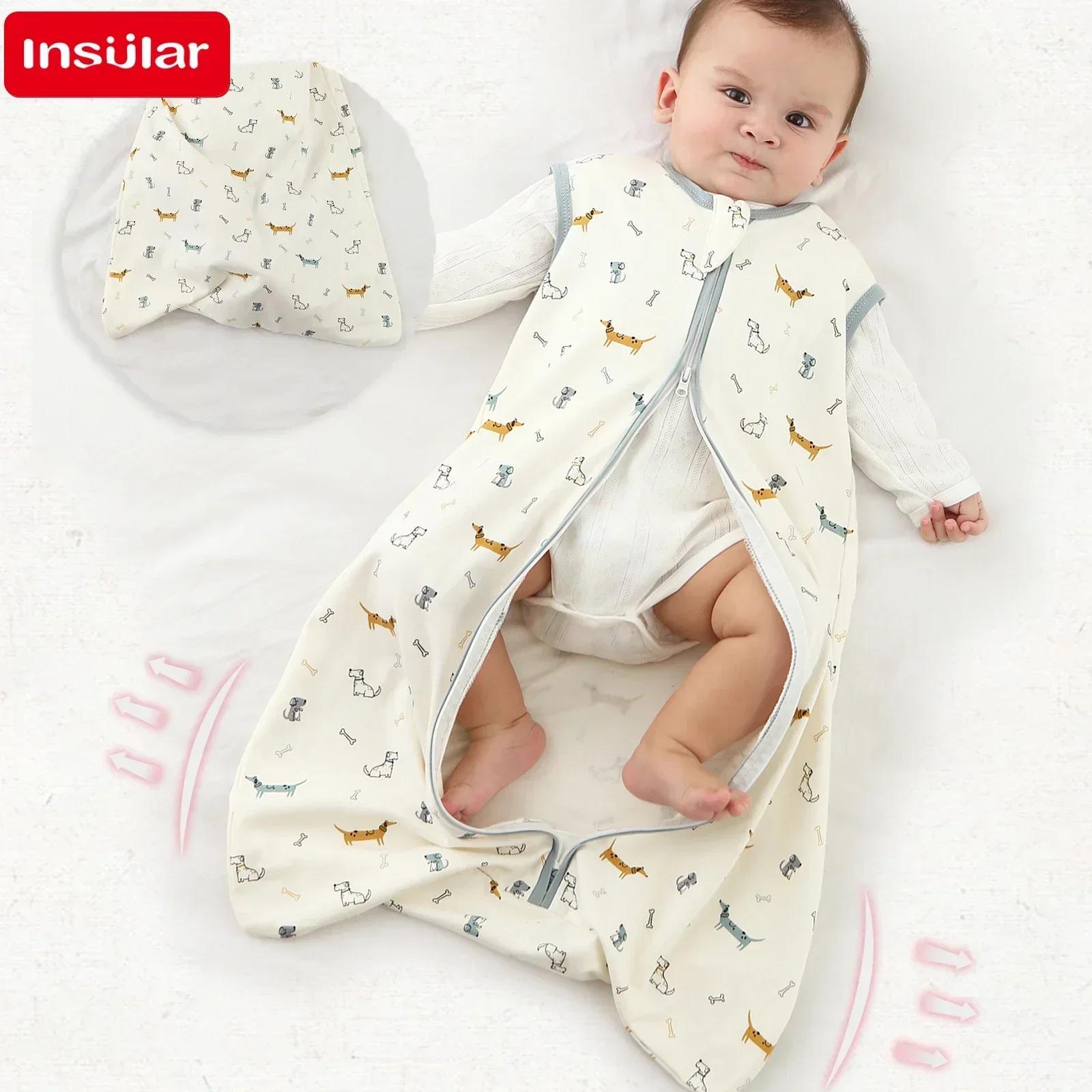 Sac de couchage pour bébé, nouveau-né, Anti-choc, pyjama pour bébé, léger, fermeture éclair, costume