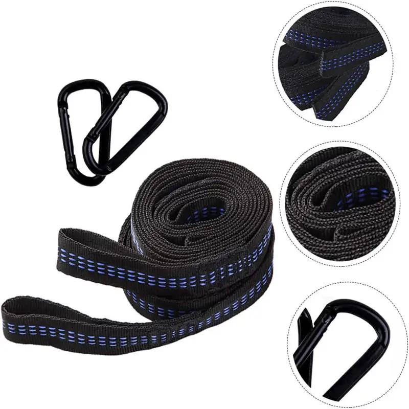 Sangles de hamac 2 pièces, sangles en Polyester renforcé spécial, sangles de hamac barbelées à haute