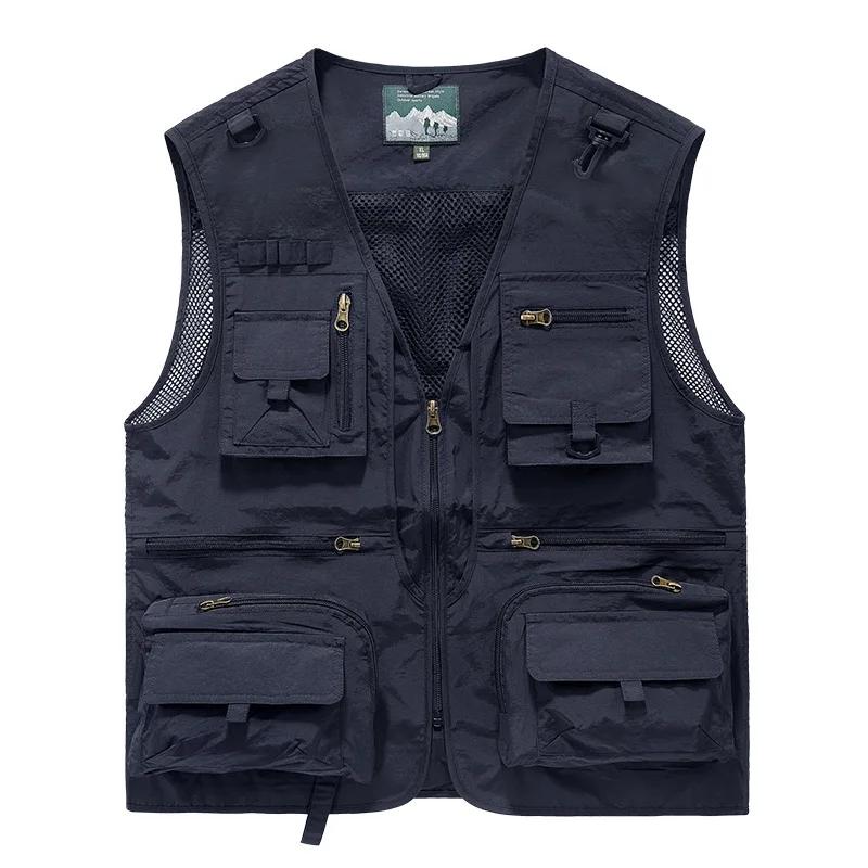 FGKKS – gilet multi-poches pour hommes, nouveau gilet de pêche respirant pour l'extérieur, design de