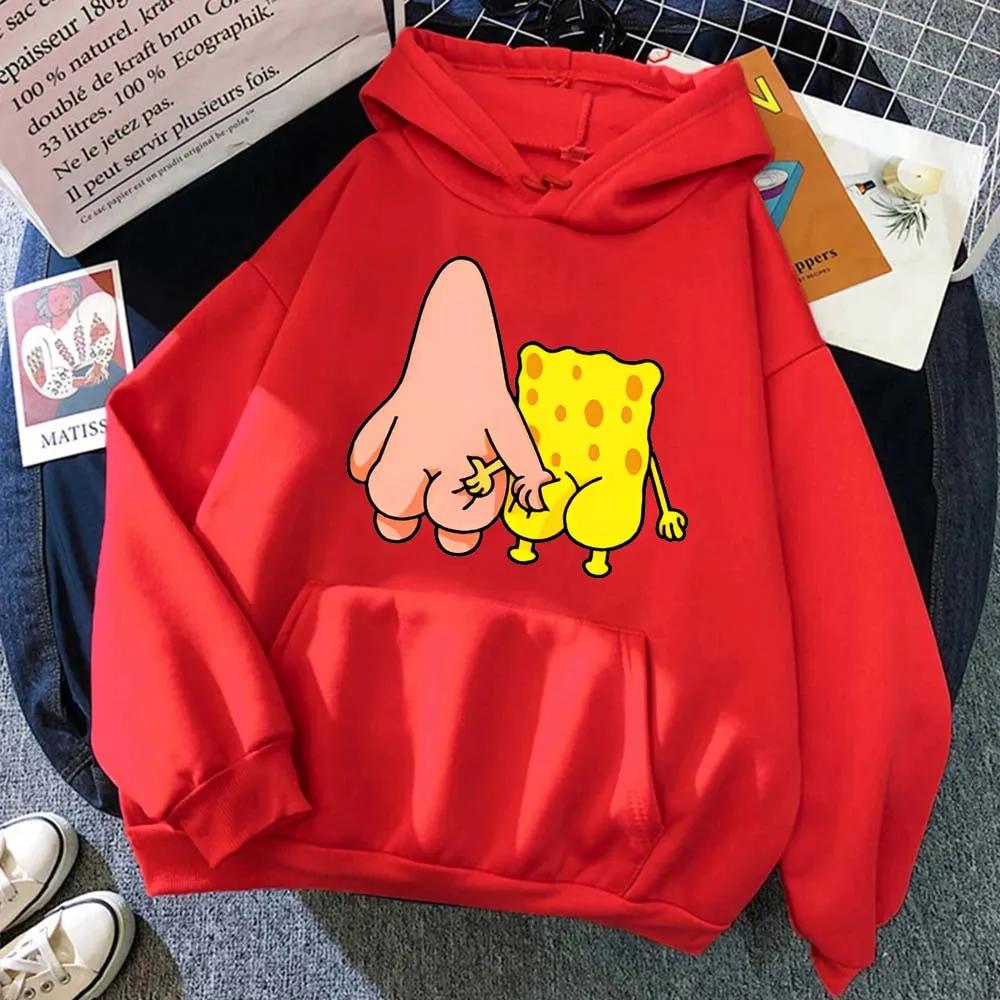 Nouveau Sweat à Capuche Grande Taille 2026 Style Couple Sportif Tendance pour Homme Bob l'éponge et 