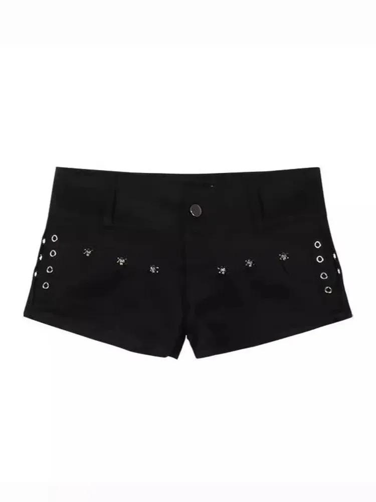 Y2K Denim Shorts Femmes Skinny Populaire Streetwear Quotidien Personnalité Étudiants Vacances Mode S