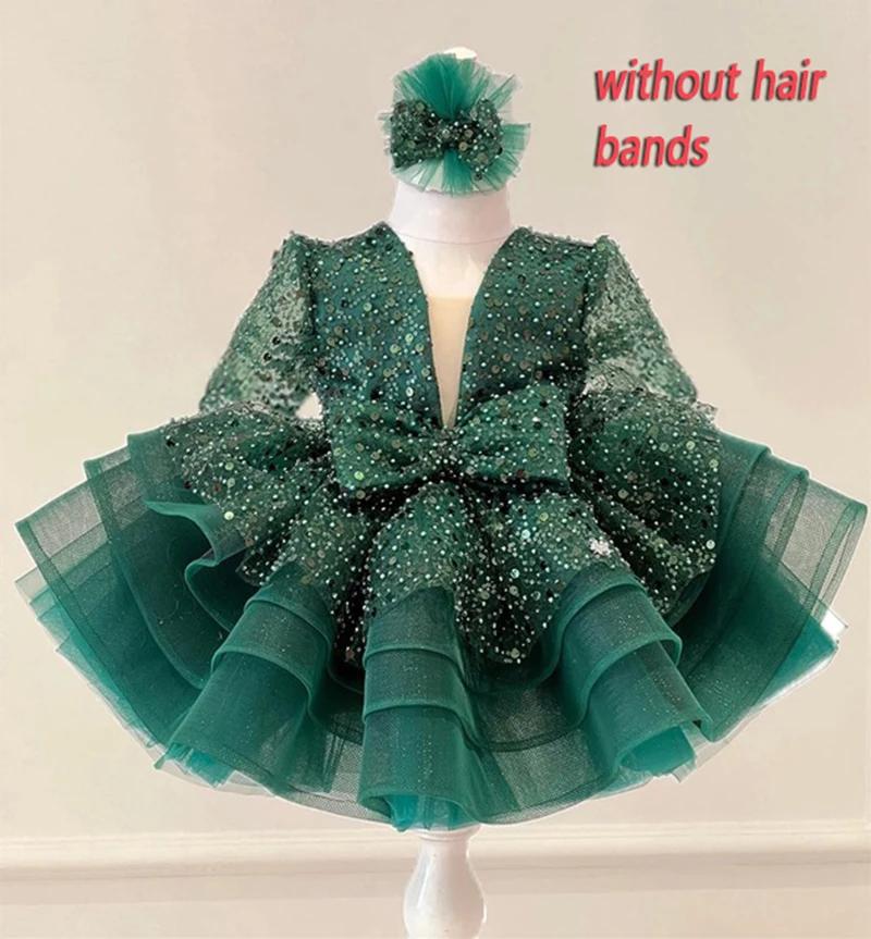 Princesse filles robe de bal à paillettes fête Tutu robes bébé enfants fleur fille mariage fête d'an