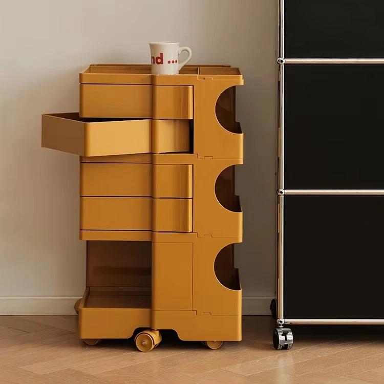 Armoire de rangement rotative de conception créative, armoire de rangement multifonctionnelle mobile
