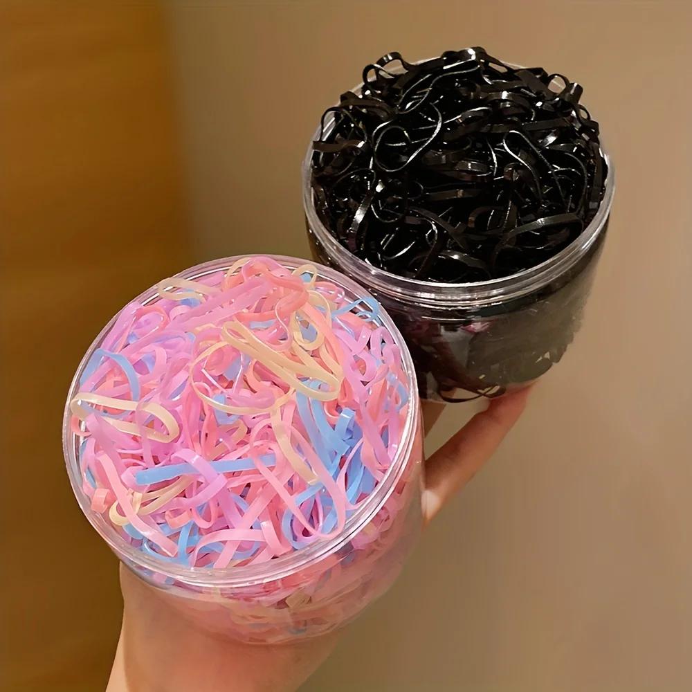 1000 petits élastiques jetables pour les petites filles pour attacher les cheveux avec des élastique