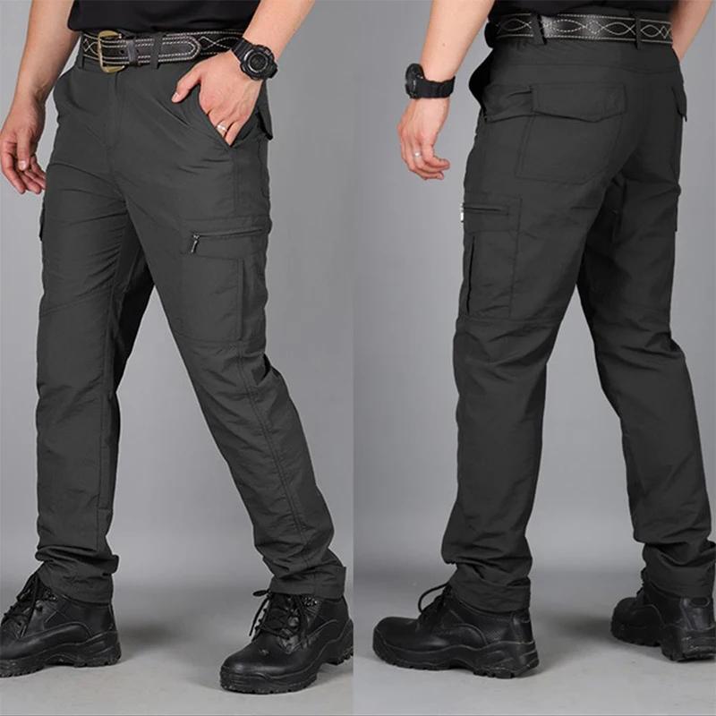 Pantalon Cargo tactique pour hommes, pantalon décontracté, imperméable, multi-poches, vêtements de t