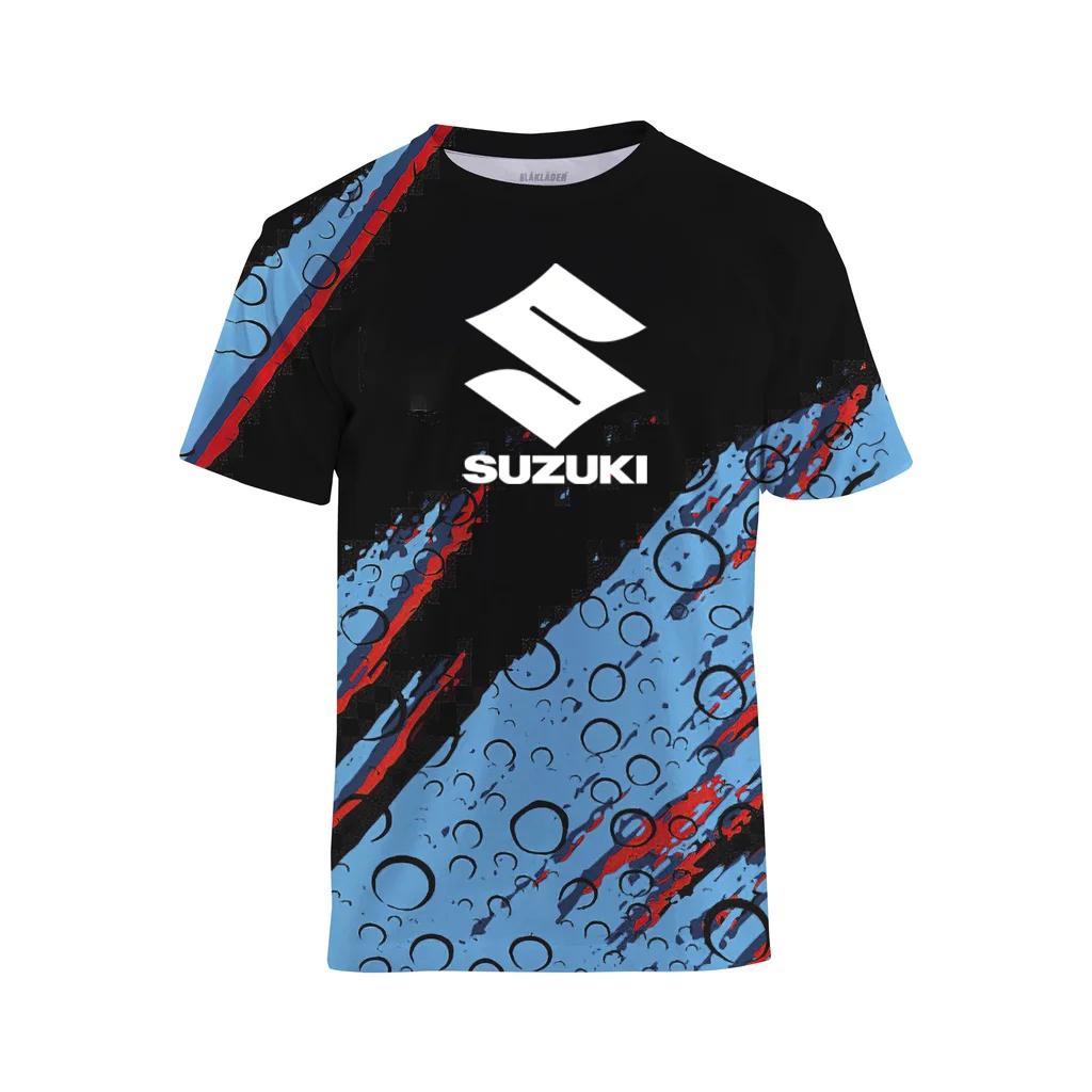 T-shirt pour homme Suzuki Motorcycle 2026, nouvelle mode été, impression 3D, sport quotidien, fitnes