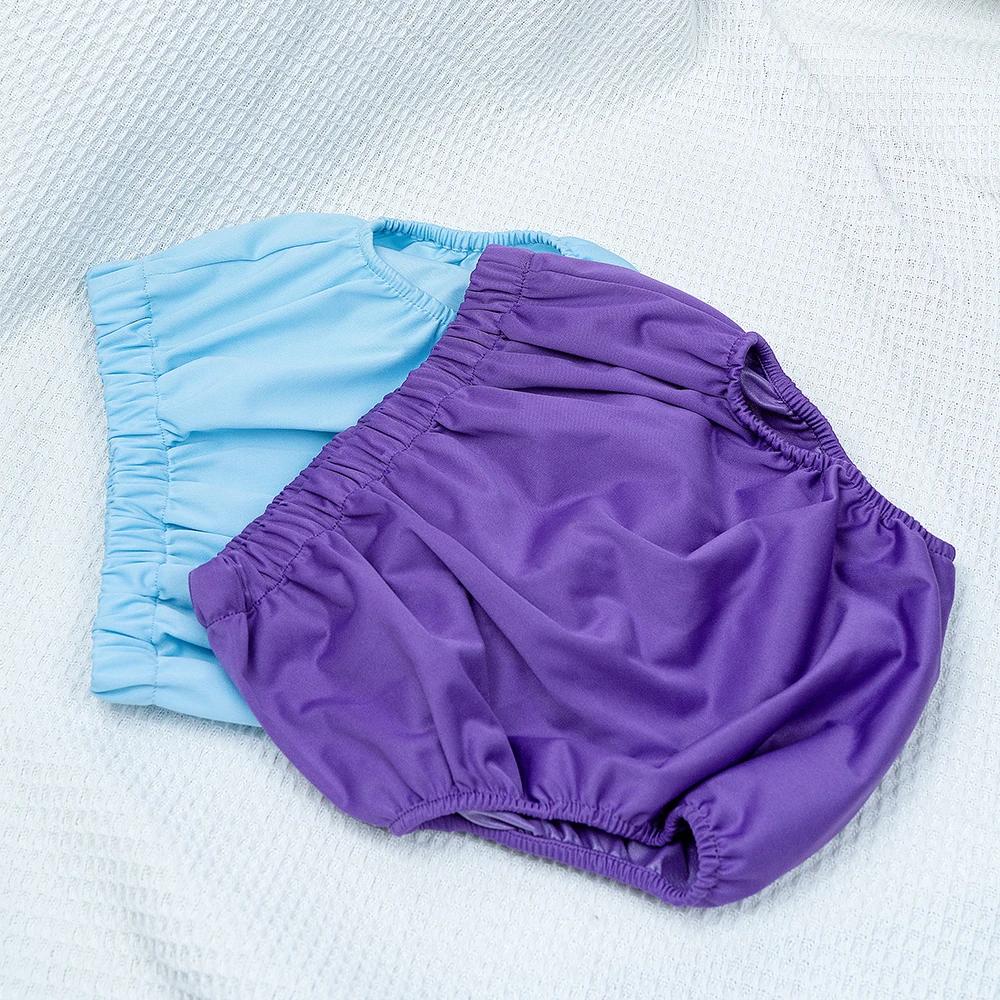3 pièces couleur unie imperméable iaper pour adultes lavable réutilisable couche-culotte pantalon an
