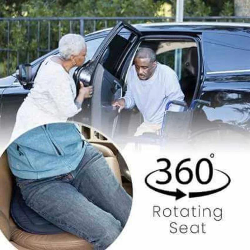 360 °   Coussin de siège rotatif, aide pour siège de voiture, coussin tournant, tapis en mousse à mé