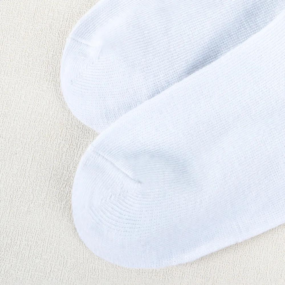Chaussettes Blanches Confortables à Motif de Cœur pour Fille, 5 Paires