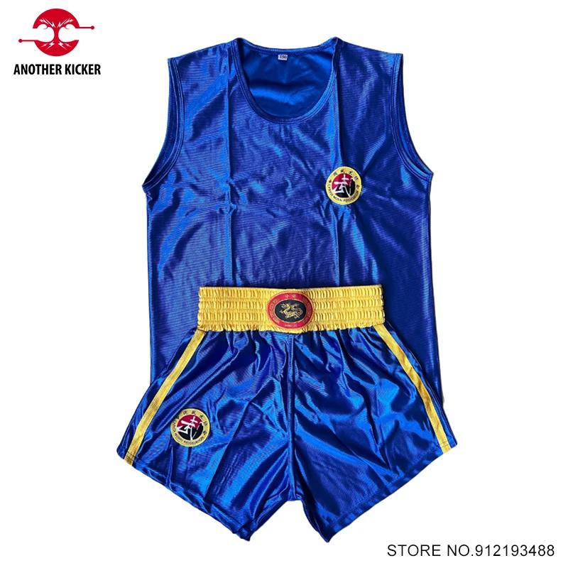 Kit haut court de boxe, ensemble gilet, logo personnalisé, uniforme de boxe unisexe pour adultes et 
