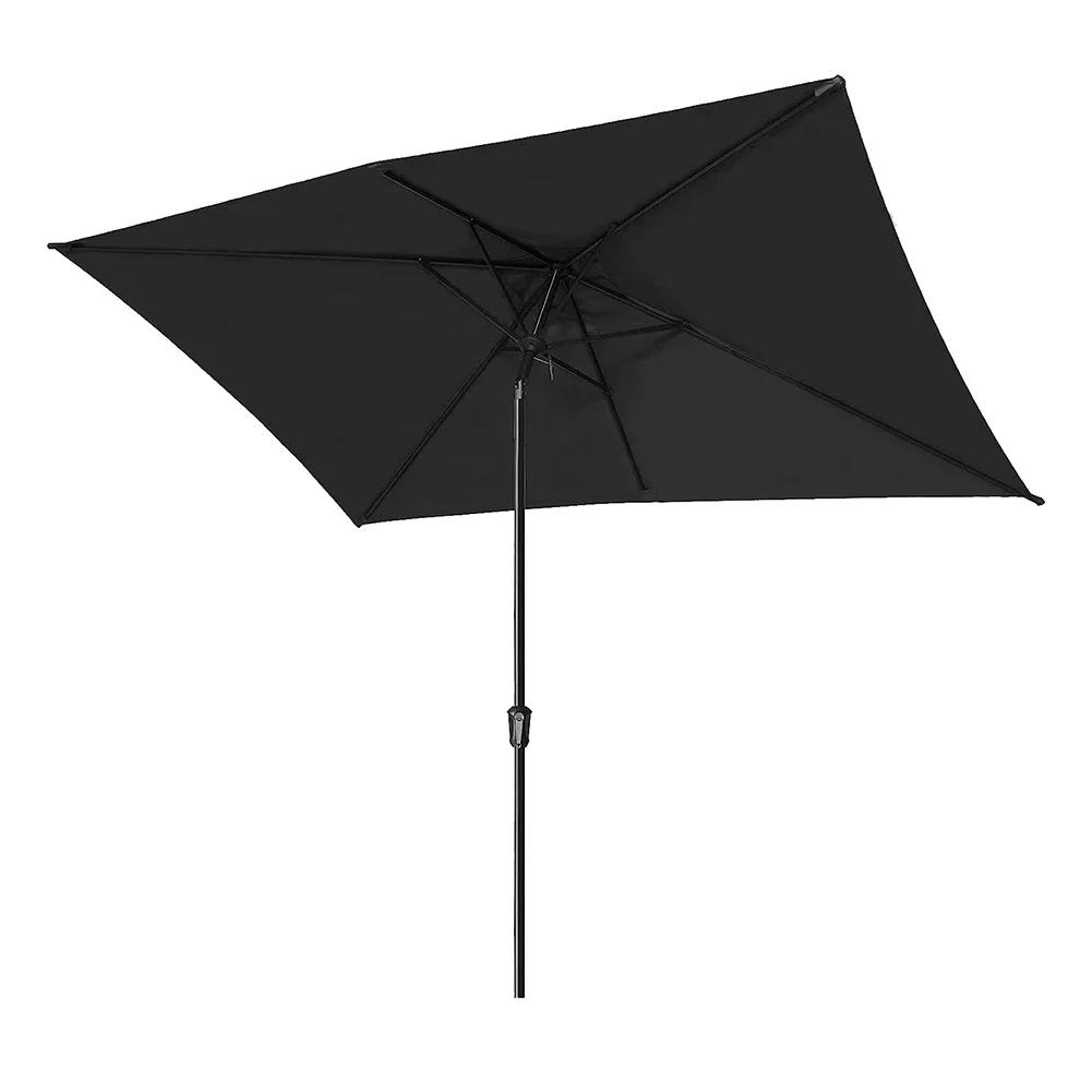 Parasol de jardin blanc pour réunions extérieures, grand couvercle de parapluie, processus d'install