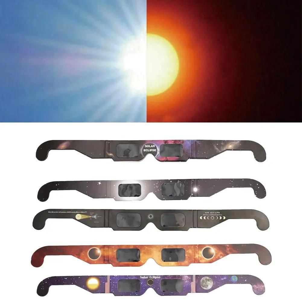 Pack de 10 lunettes d'éclipse solaire-lunettes de soleil de visualisation d'éclipse solaire totale a