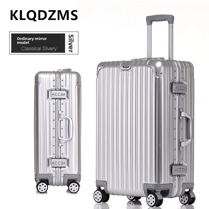 KLQDZMS valise de haute qualité tout en aluminium et alliage de magnésium boîte d'embarquement boîti