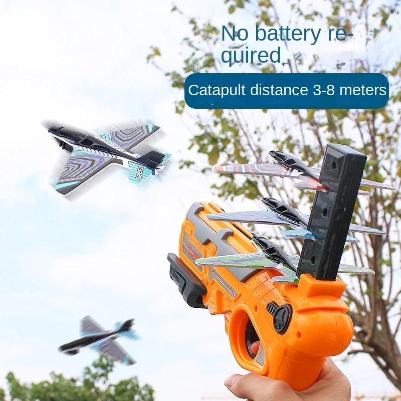 Jouets pour enfants lanceur d'avion avion en mousse amusant pour enfants jouet d'interaction Parent-