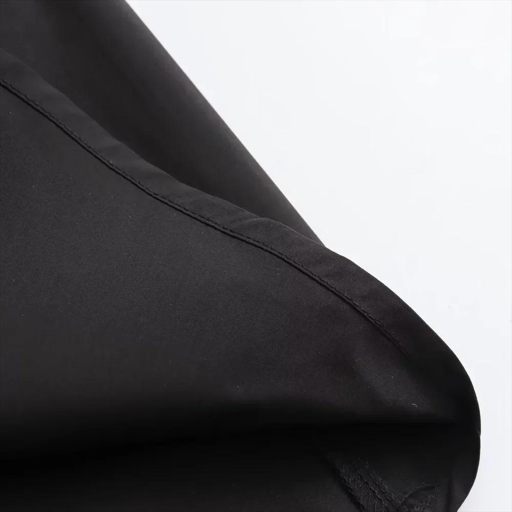 Mooyufon 2025 tempérament femme polyvalent ample et décontracté couleur unie jupe taille haute longu