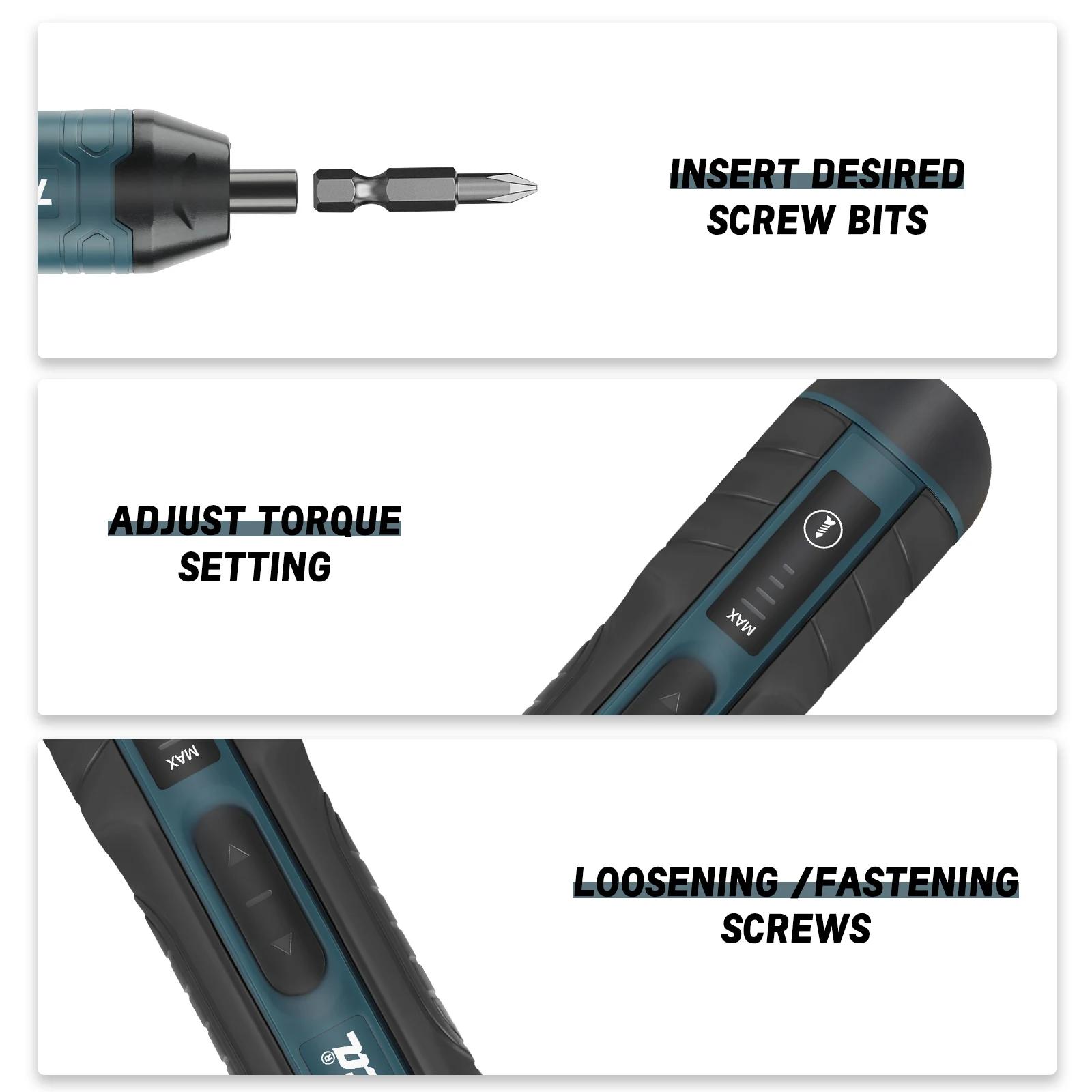 Tournevis électrique sans fil Makita |   couple 3,6 V 5 N.m |   Mandrin 1/4" |   Batterie Li-ion 130