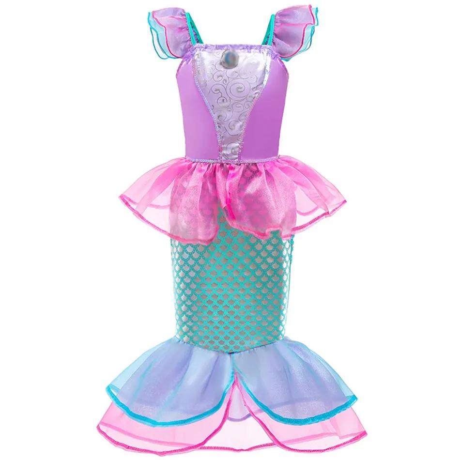 Robe de princesse Elsa et Anna pour filles, robe de carnaval pour enfants, déguisement de fleurs de 
