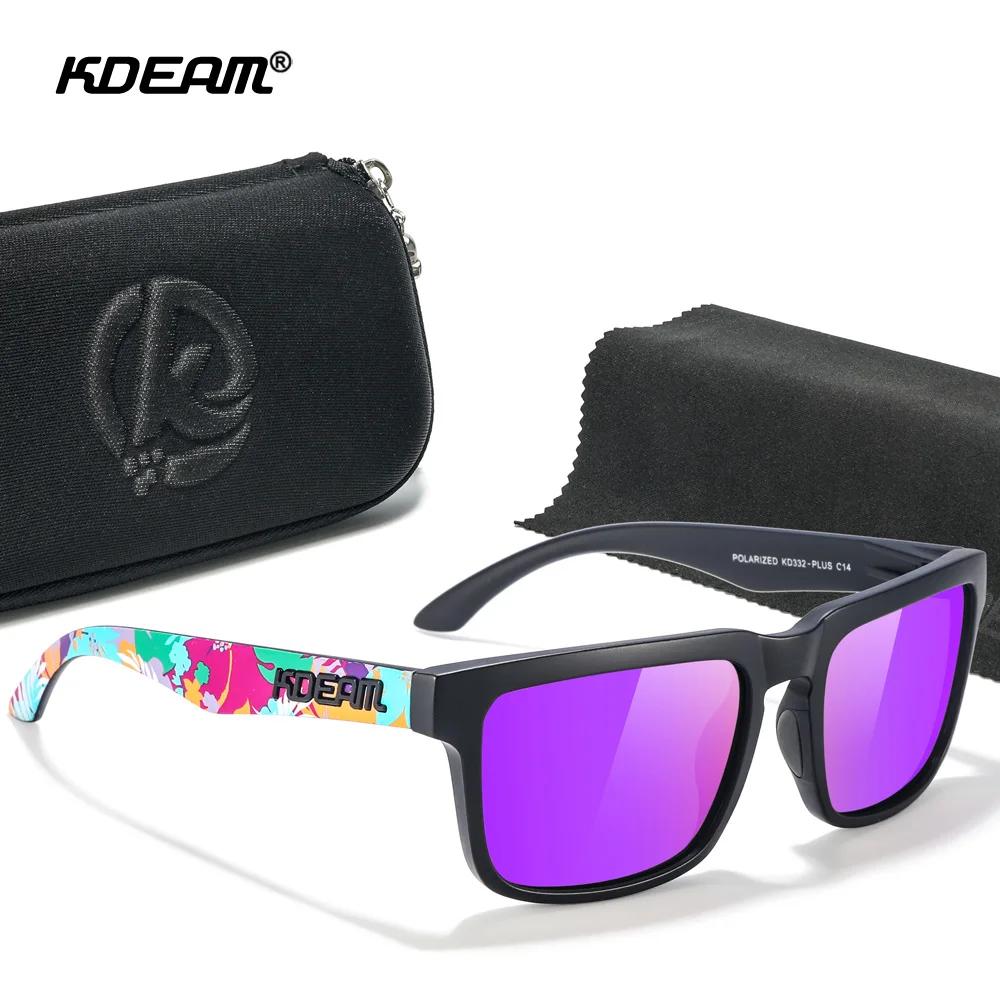KDEAM lunettes de soleil pour hommes de grande taille lunettes de Vision nocturne photochromiques po
