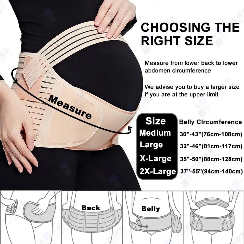 Ceinture de soutien de grossesse 3 en 1, ceinture de maternité, soins de la taille, soutien de l'abd