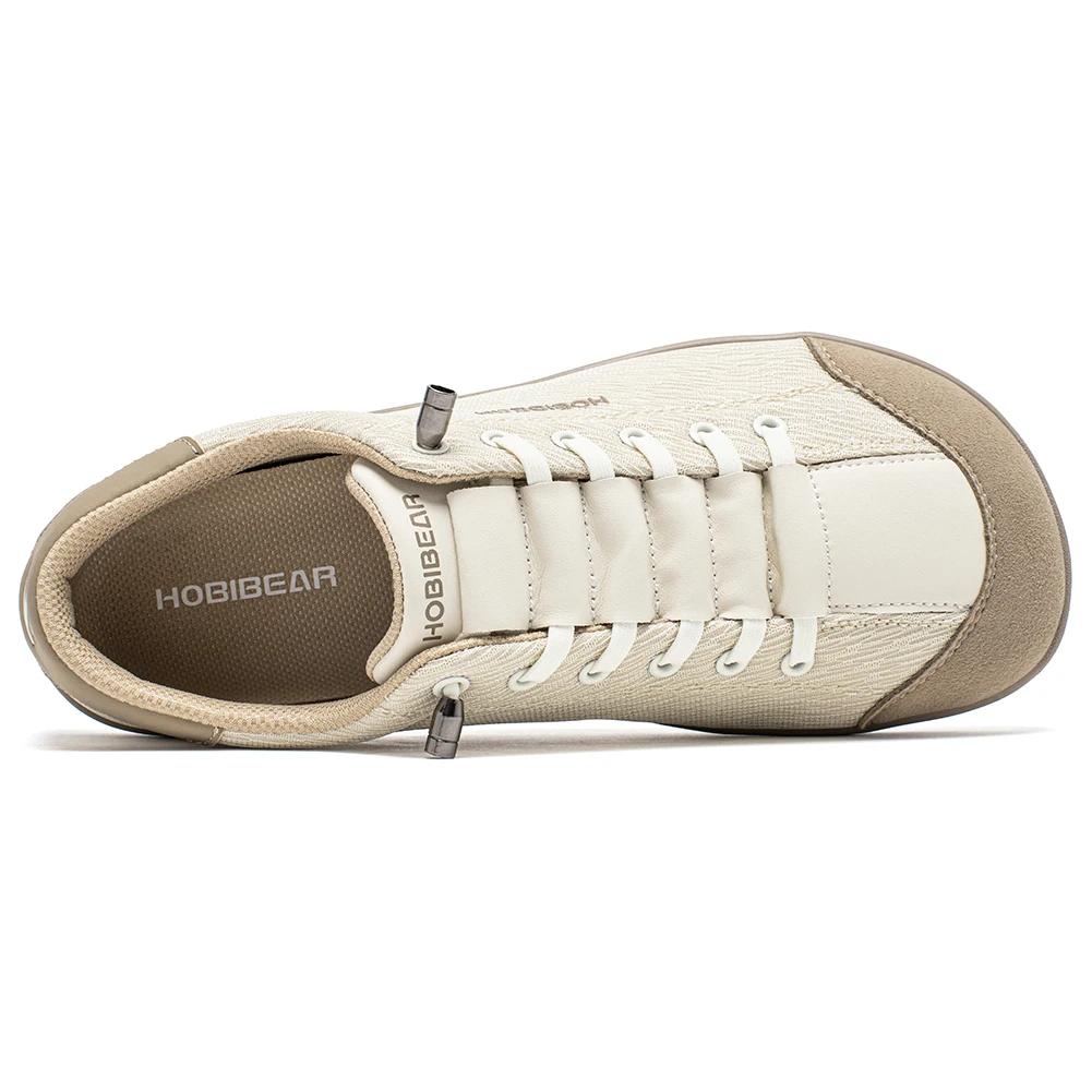 HOBIBEAR pieds nus chaussures à bout large unisexe zéro goutte minimaliste baskets respirant maille 