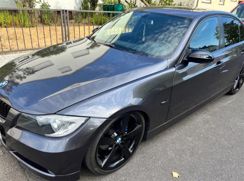 Couvercle de rétroviseur latéral noir en Fiber de carbone, capuchons de remplacement pour BMW E90 E9