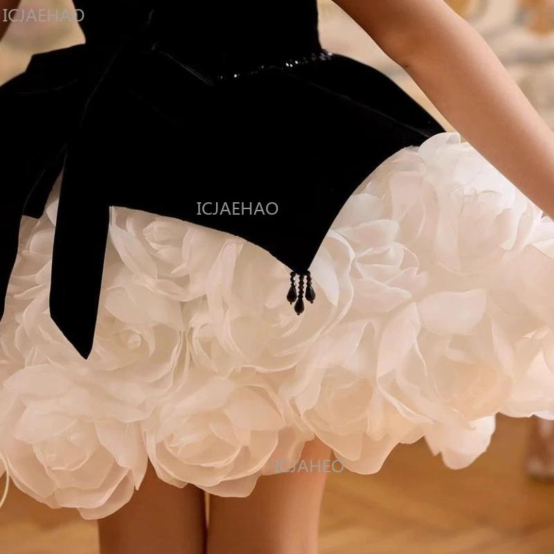 Robe Courte de Princesse Bouffante pour Filles, Idéale pour Anniversaire, Cérémonie, Soirée, Spectac