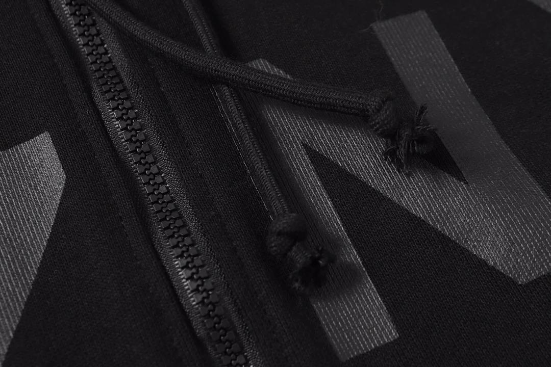Cardigan noir cartouches Kanye SZNX CREW sweat à capuche avec fermeture éclair hommes femmes meilleu