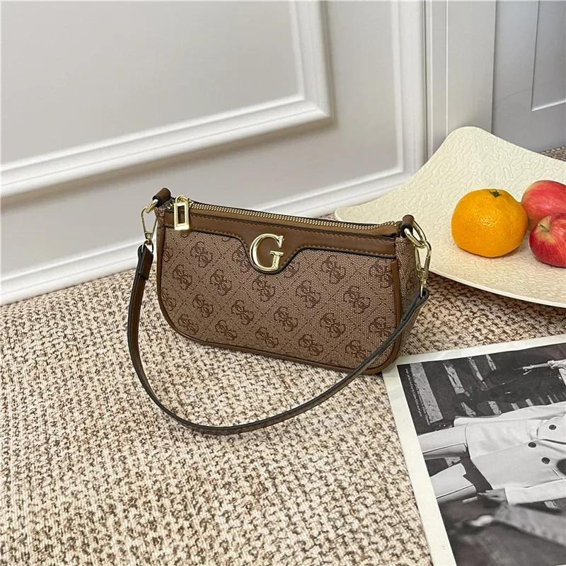 Sac bandoulière en cuir classique et élégant pour femme, sac à main de luxe de marque célèbre, acces